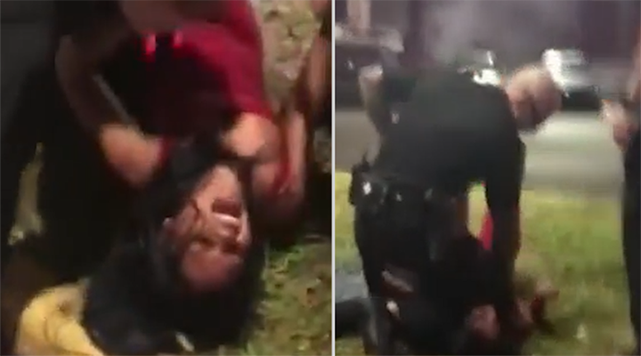 视频记录美警察暴力执法全过程：非裔女子被强行拖拽下车暴力电击